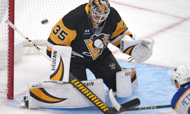 Penguins send struggling goalie Tristan Jarry back to Pittsburgh to get in individual work Penguins send struggling goalie Tristan Jarry back to Pittsburgh to get in individual work