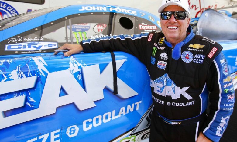NHRA drag racing great John Force shows improvement after brain injury NHRA drag racing great John Force shows improvement after brain injury