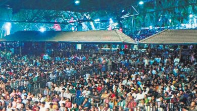Nishagandhi open-air auditorium struggles to handle crowd surge during Onam celebrations Nishagandhi open-air auditorium struggles to handle crowd surge during Onam celebrations